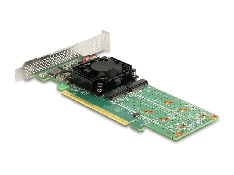 Delock Host Bus Adapter PCI Express x16 - 4x NVMe M.2 Key M Delock Host Bus Adapter PCI Express x16 - 4x NVMe M.2 Key M