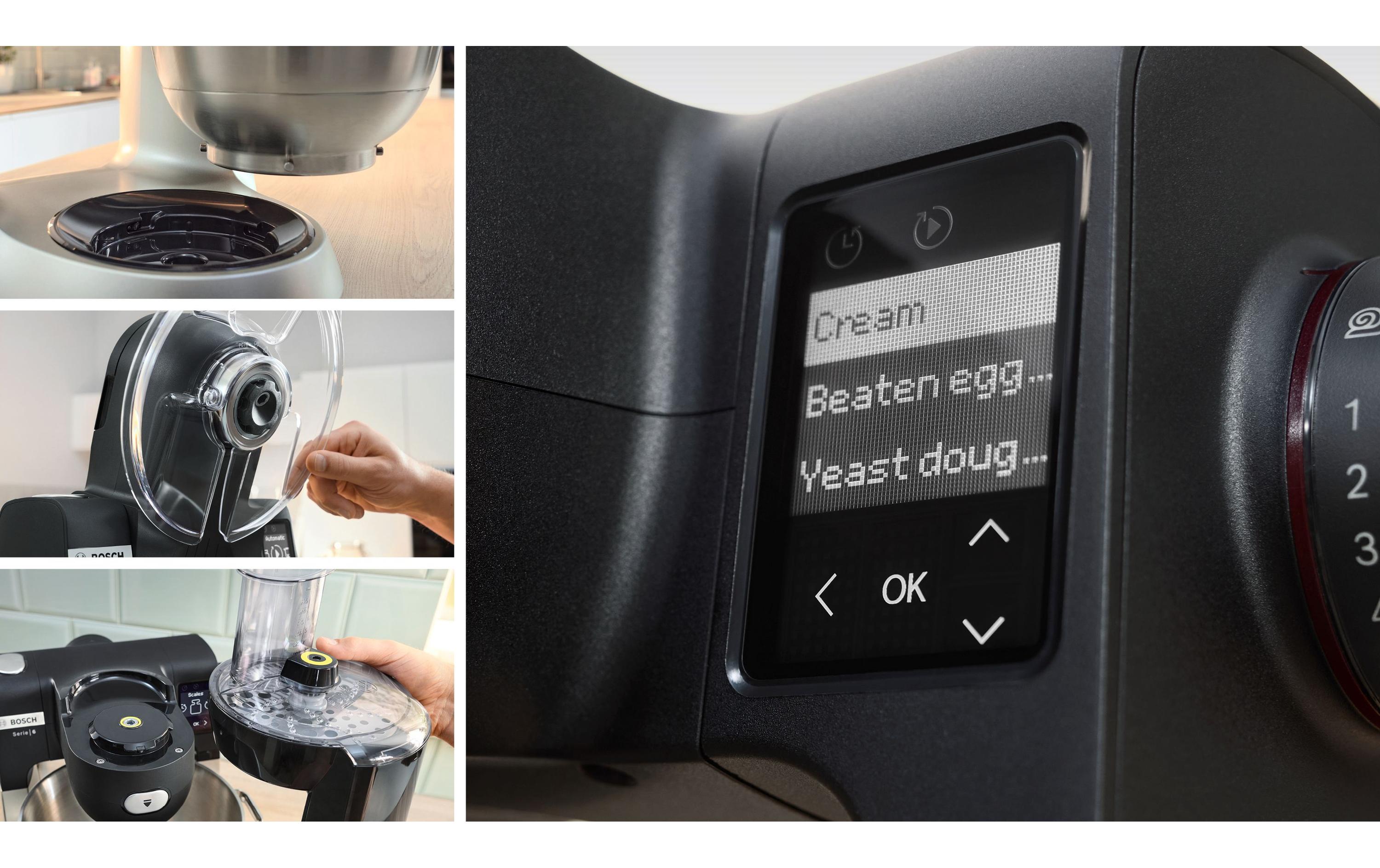 Bosch Küchenmaschine Serie 6 MUMS6ZS17 Edelstahl/Schwarz Bosch Küchenmaschine Serie 6 MUMS6ZS17 Edelstahl/Schwarz