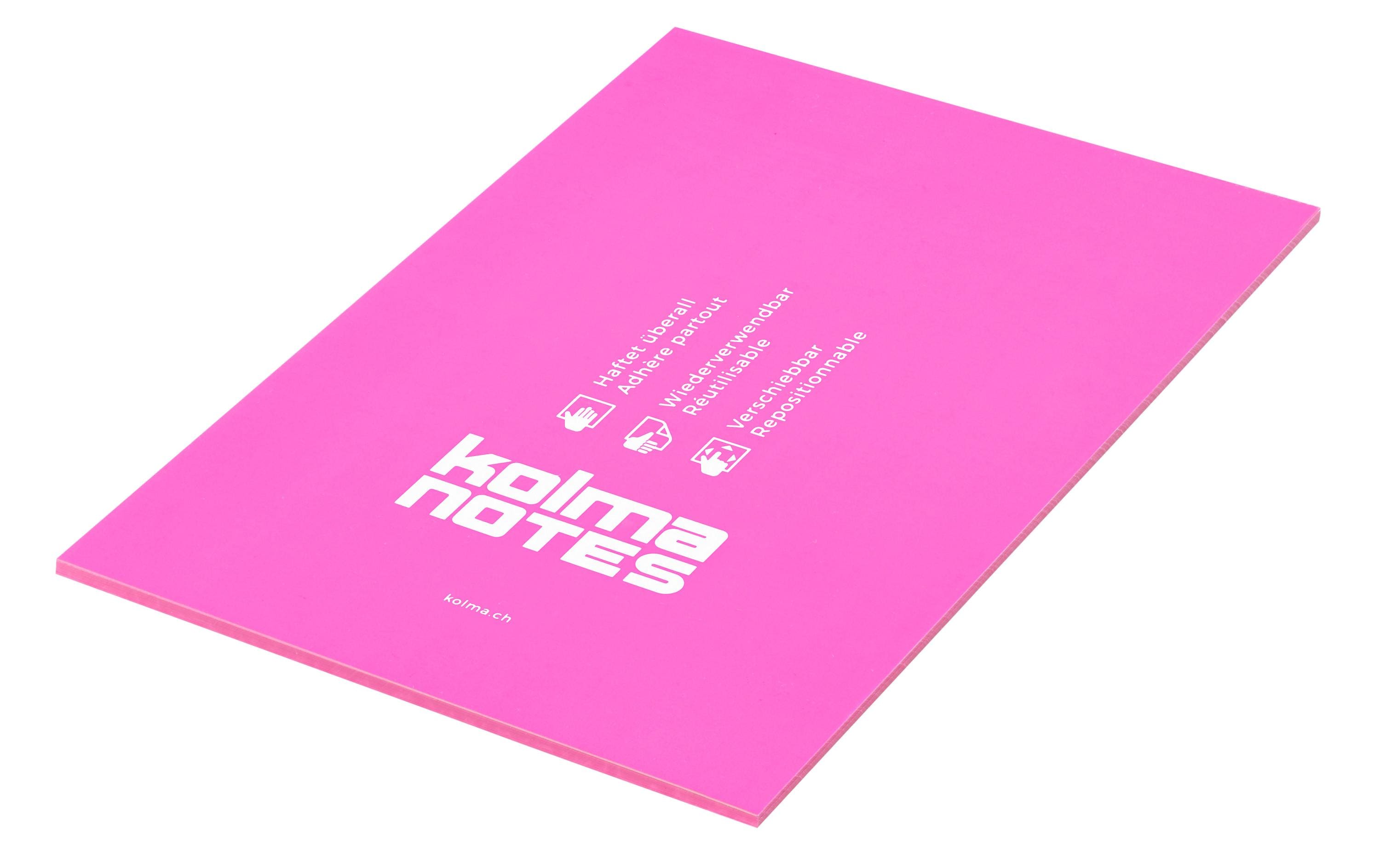Kolma Notizzettel NOTES A5 Pink, 50 Blatt Kolma Notizzettel NOTES A5 Pink, 50 Blatt