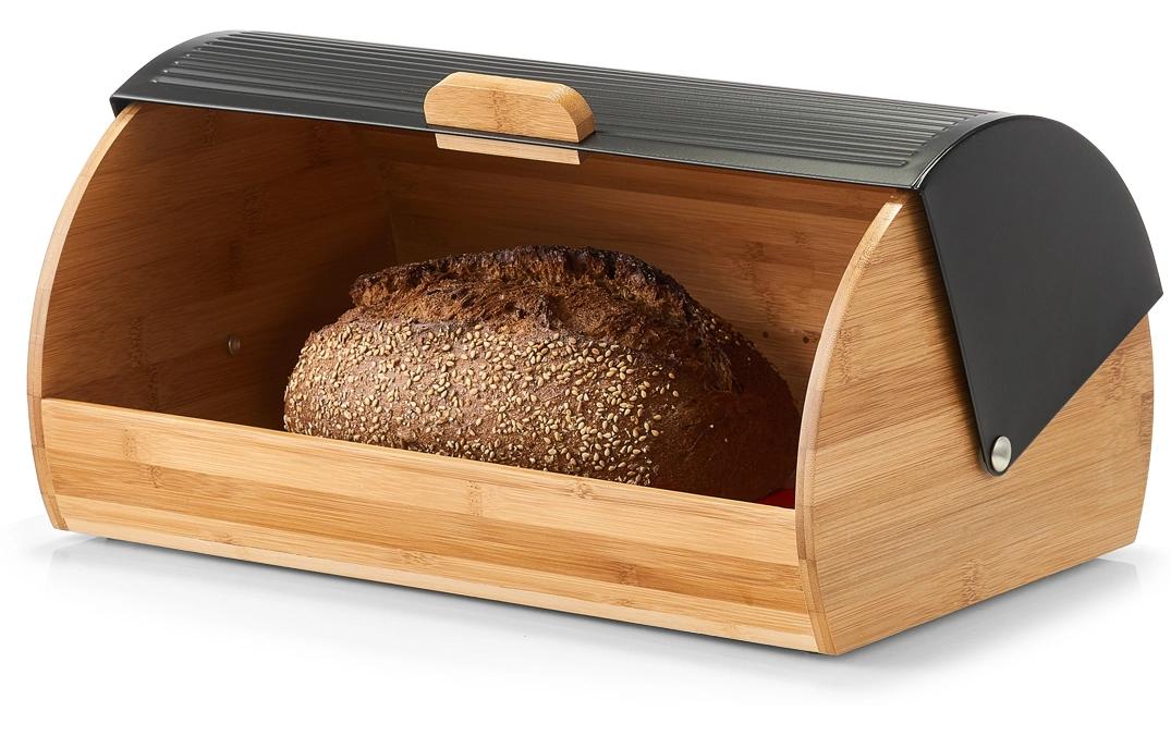 Zeller Present Brotkasten 39 x 27 x 19 cm, Schwarz