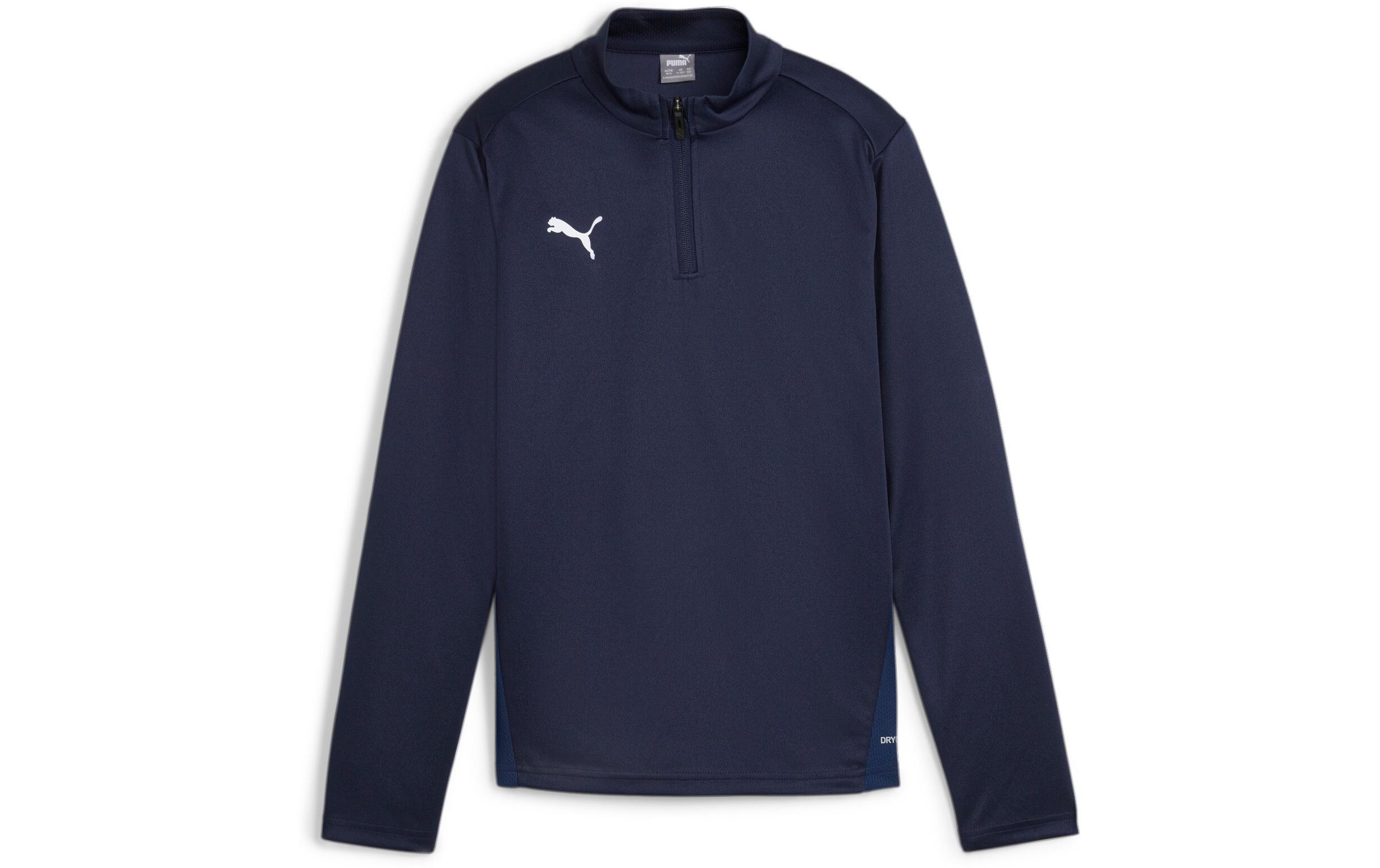 PUMA Zip Top teamGOAL Training 1/4 Jr L, Dunkelblau
