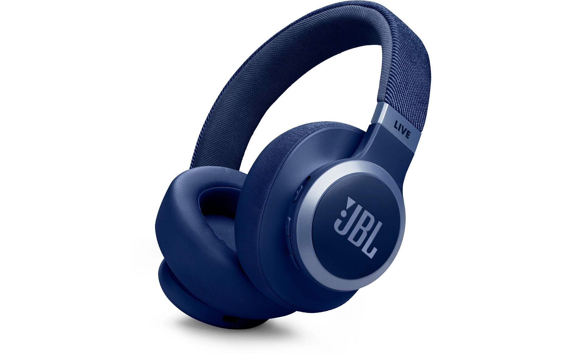 JBL Wireless On-Ear-Kopfhörer Live 770NC Blau