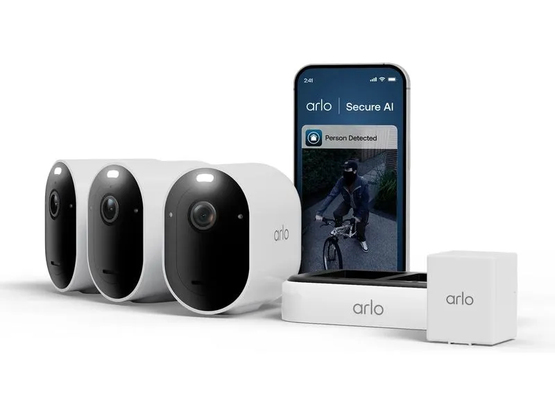 Arlo Überwachungsset Pro 6 2K 3er Set Weiss Arlo Überwachungsset Pro 6 2K 3er Set Weiss