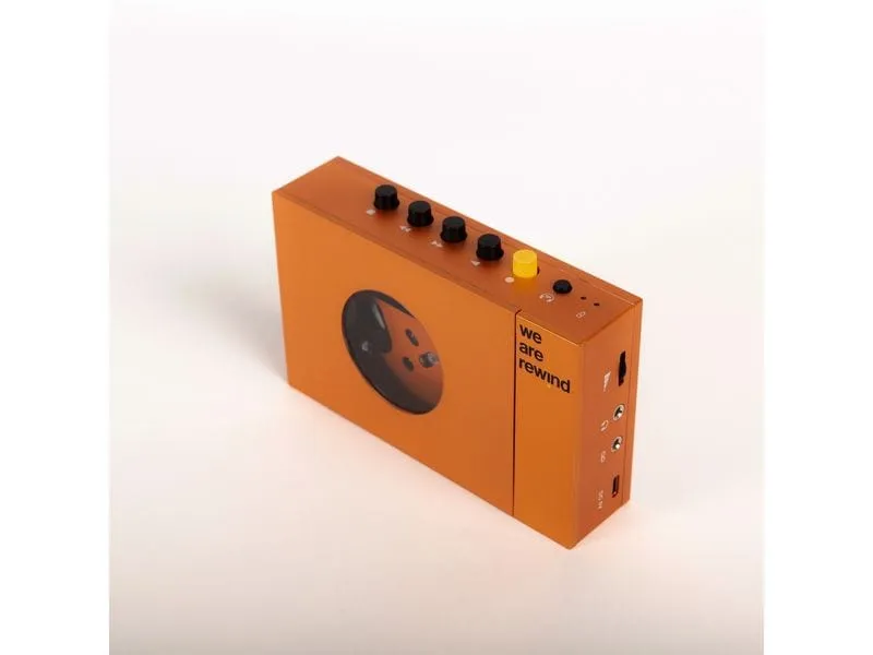 CE Portabler Kassettenspieler we are rewind Orange