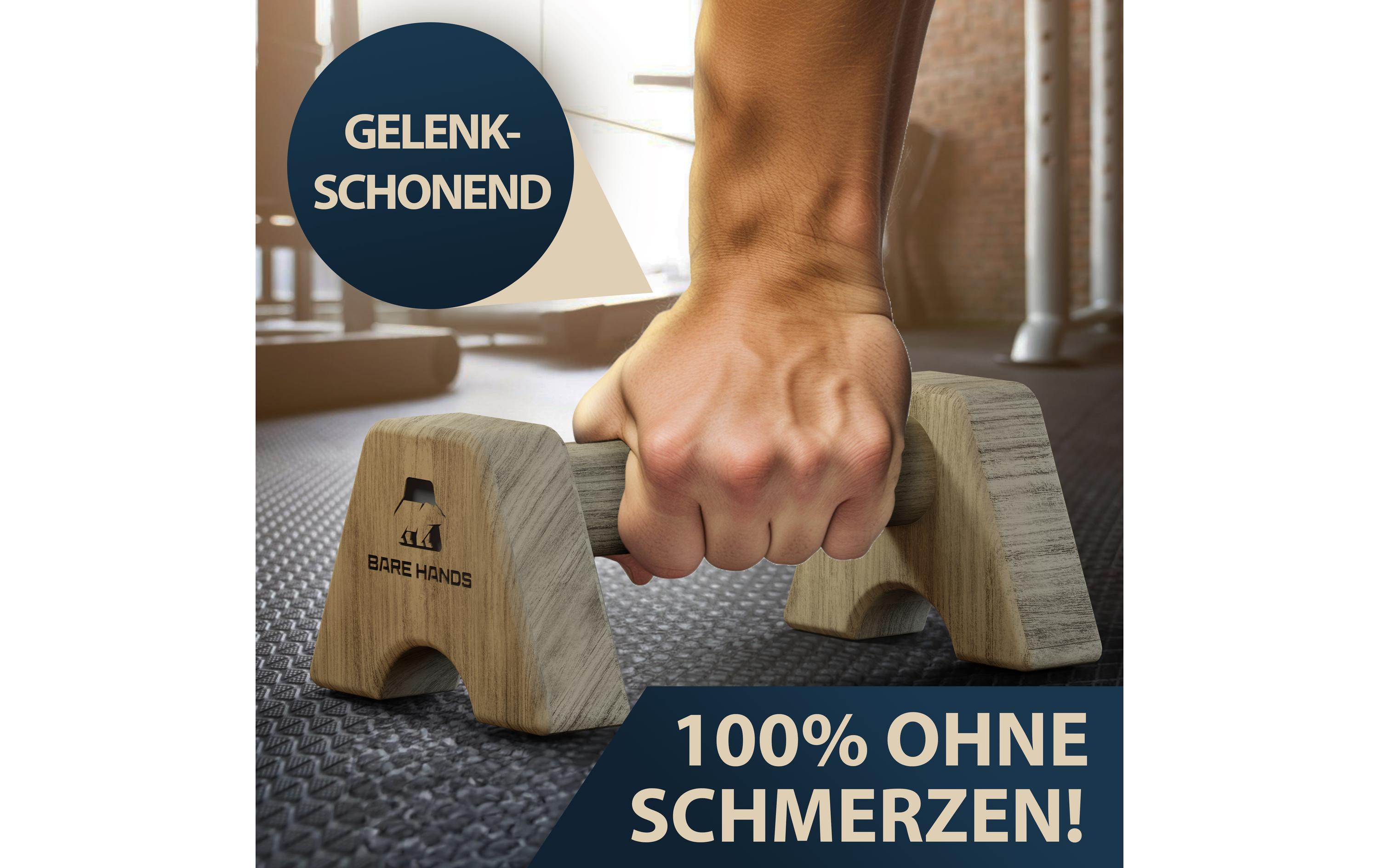 Bare Hands Liegestützgriffe Gr. S