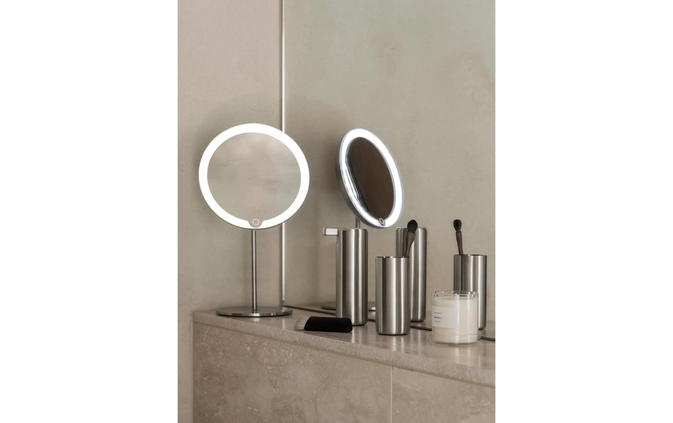 Blomus Kosmetikspiegel LED MODO Silber matt