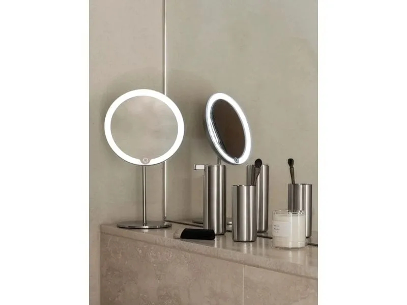 Blomus Kosmetikspiegel LED MODO Silber matt