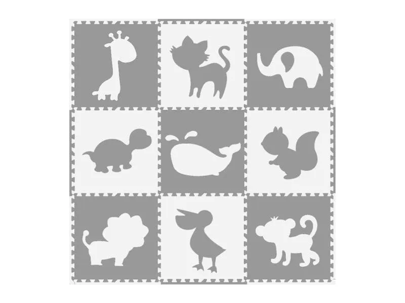 KOOR Puzzlematte Animalo, 61.5 x 61.5 x 1 cm, grau KOOR Puzzlematte Animalo, 61.5 x 61.5 x 1 cm, grau