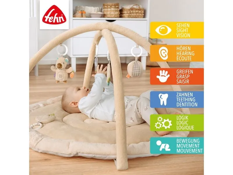 fehn 3-D-Activity-Decke Capybara Beige / Braun, Ø 85 cm fehn 3-D-Activity-Decke Capybara Beige / Braun, Ø 85 cm