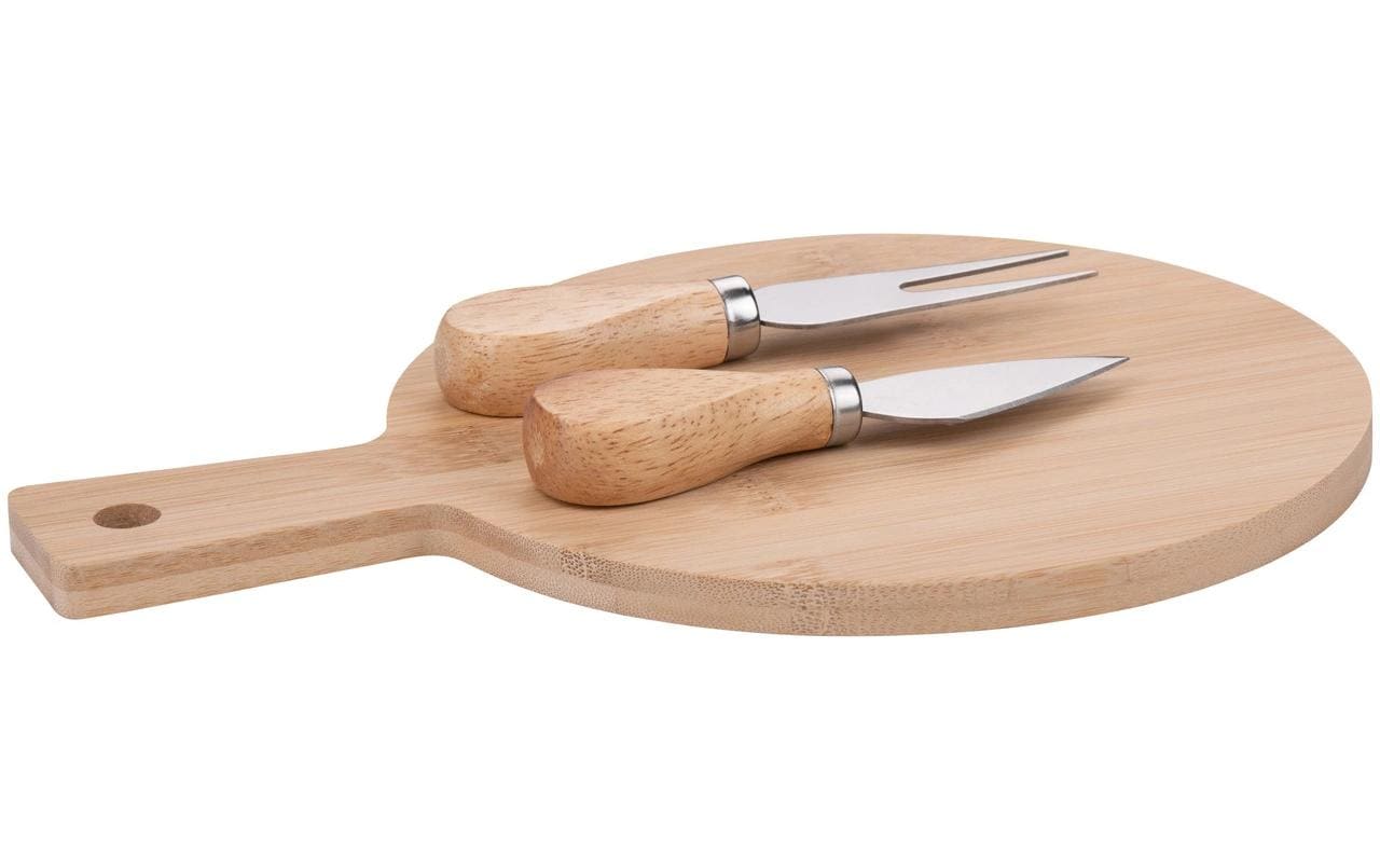 alpina Käsebrett mit Besteck, assortiert Braun