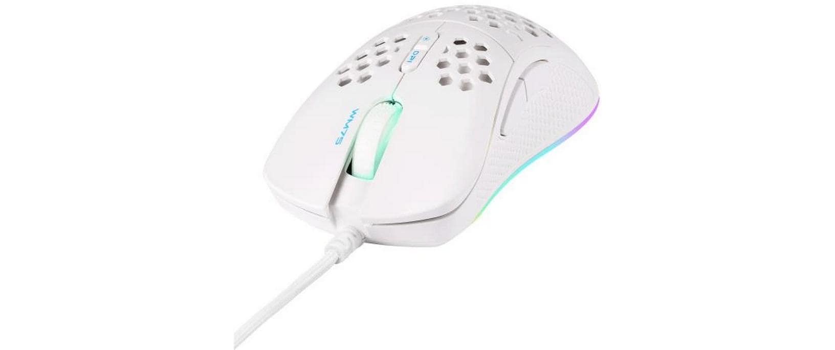 DELTACO Gaming-Maus GAM-108-W Weiss