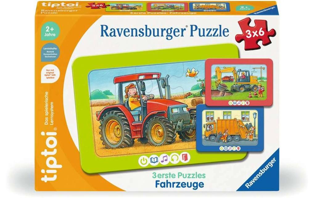 tiptoi 3 erste Puzzles: Fahrzeuge