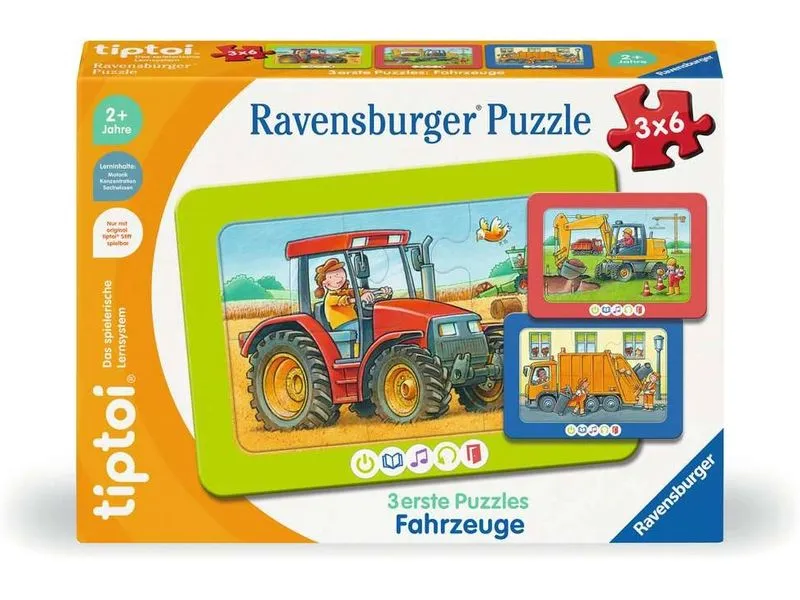 tiptoi 3 erste Puzzles: Fahrzeuge