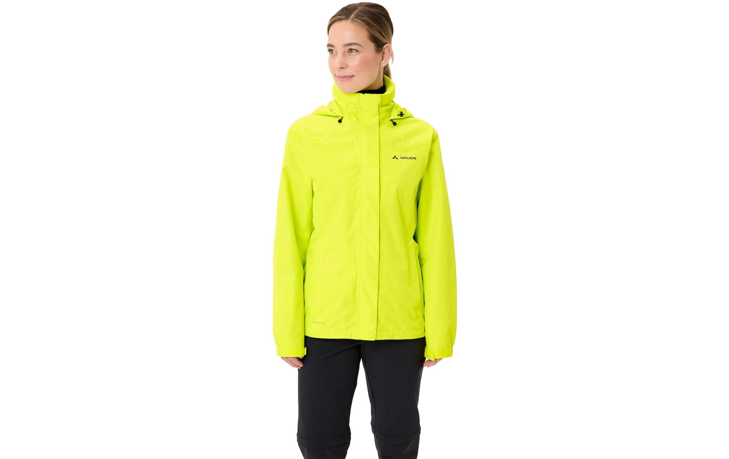 VAUDE Damen Regenjacke Wo Escape Bike Light Hellgrün, Grösse 34