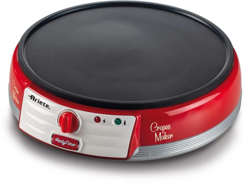 Ariete Crêpe Maker Party Time ARI-202-RD 1000 W, Rot Ariete Crêpe Maker Party Time ARI-202-RD 1000 W, Rot