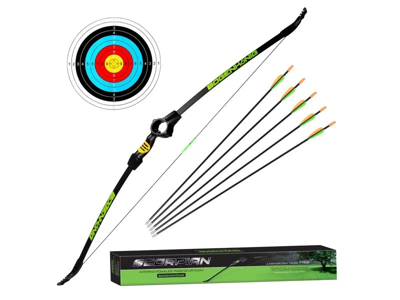 Bogenkönig Bogenschiess-Set mit Köcher 15 lbs