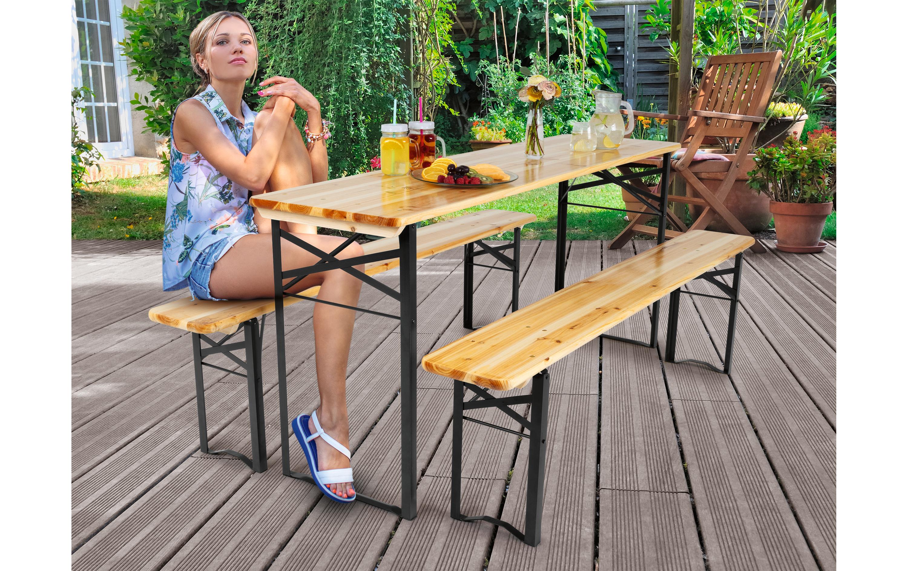 EASYmaxx Festbankgarnitur 170 cm