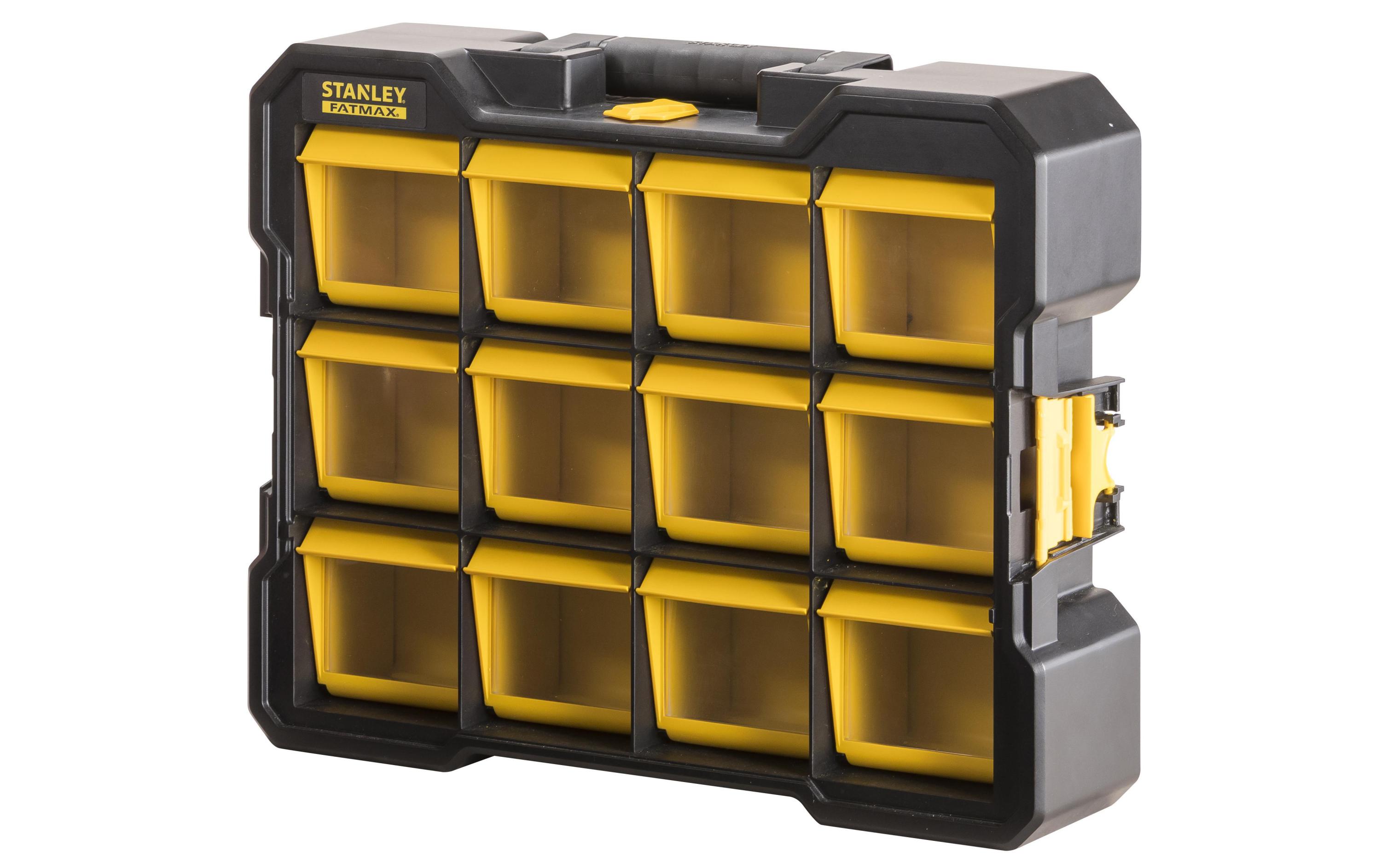 Stanley Fatmax Organizer Flip Bin Fatmax Pro 12 Fächer, leer Stanley Fatmax Organizer Flip Bin Fatmax Pro 12 Fächer, leer