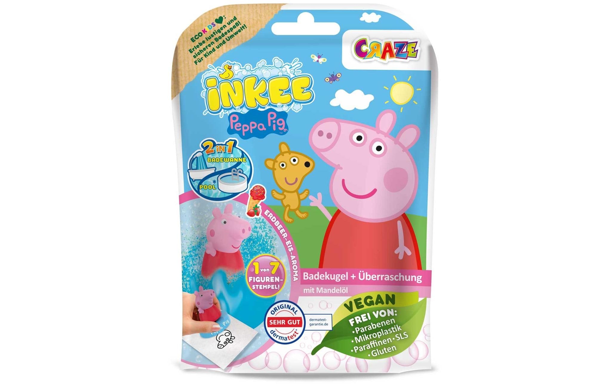 Craze Badekugel Inkee – Peppa Pig 1 Stück Craze Badekugel Inkee – Peppa Pig 1 Stück