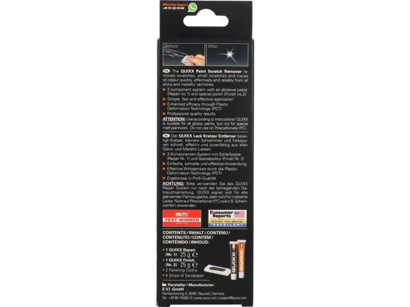 Quixx Lack-Kratzer-Entferner 25 g Quixx Lack-Kratzer-Entferner 25 g