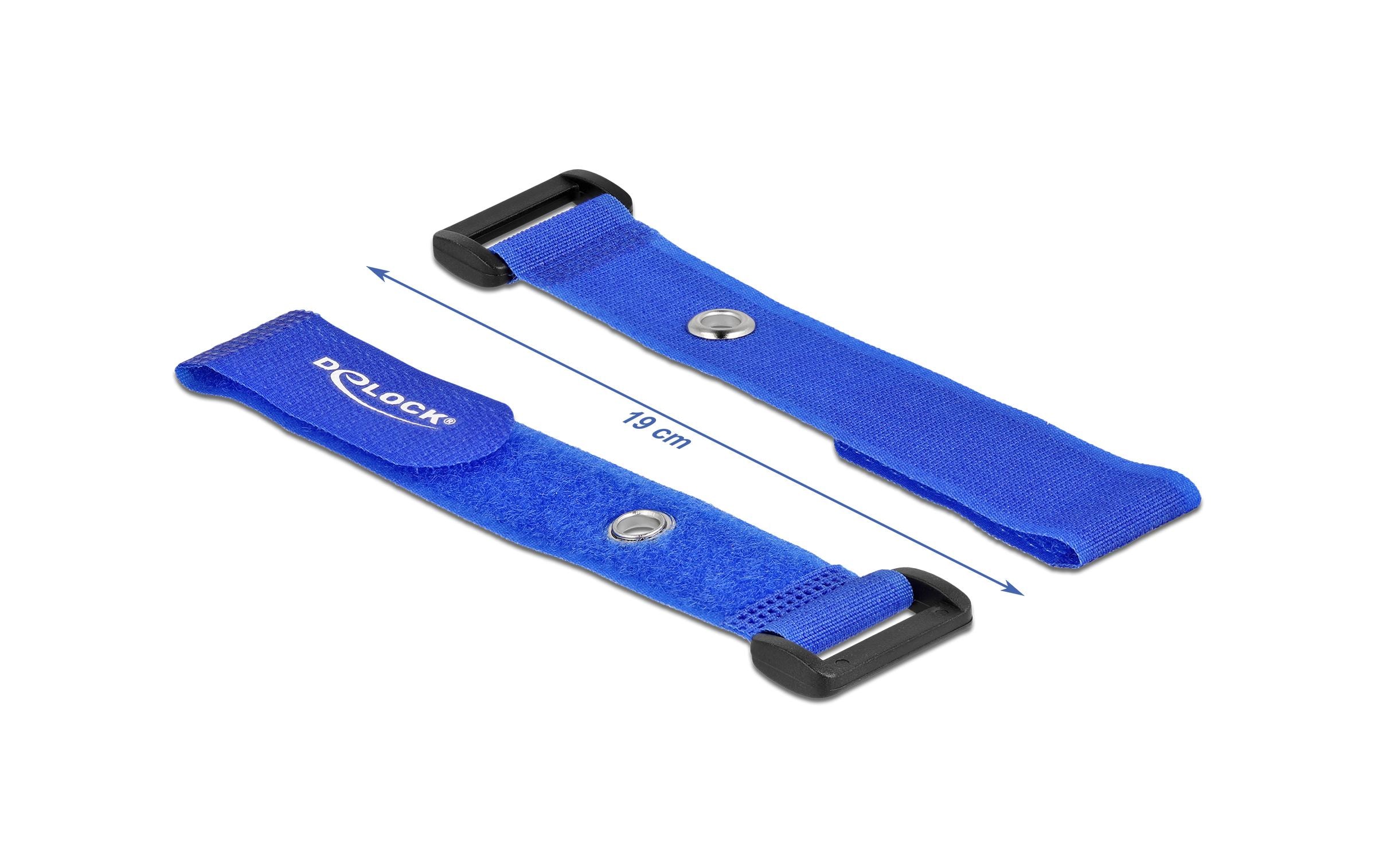 Delock Klettkabelbinder Blau 190 mm x 25 mm 5 Stück Delock Klettkabelbinder Blau 190 mm x 25 mm 5 Stück