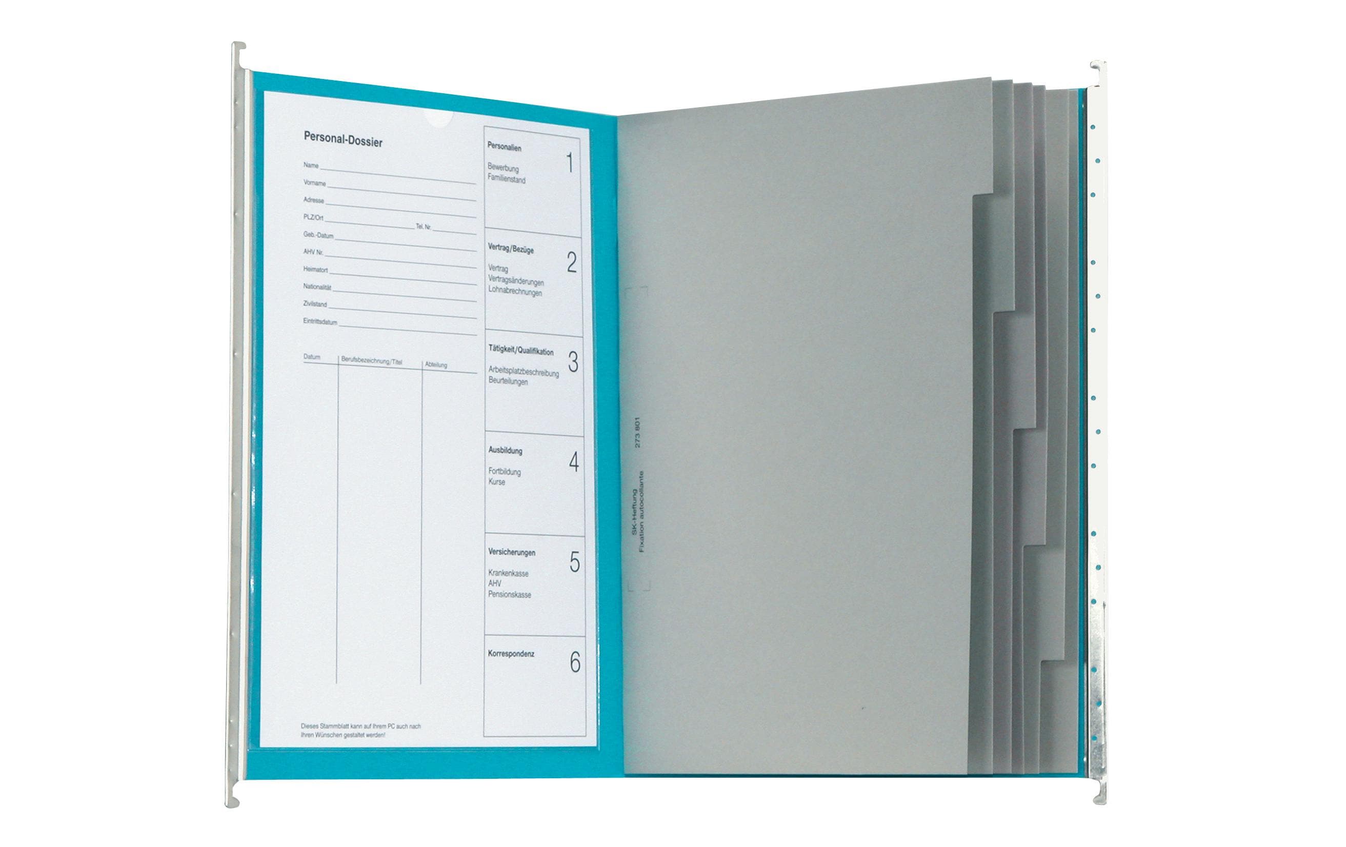 Biella Original Personaldossier Blau, 10 Stück Biella Original Personaldossier Blau, 10 Stück