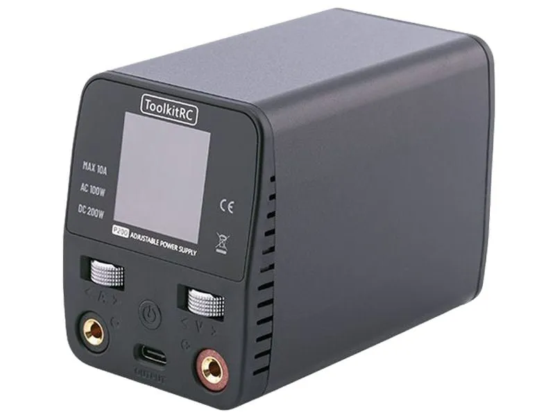 ToolkitRC RC Netzteil P200 V2 100 W 1-30 V DC, USB-C PD 65 W