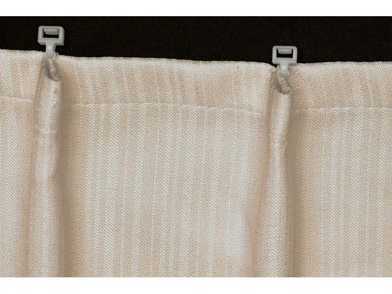 Hubatka Nachtvorhang mit Faltenband Dimout 140 x 240 cm, Uni, Beige