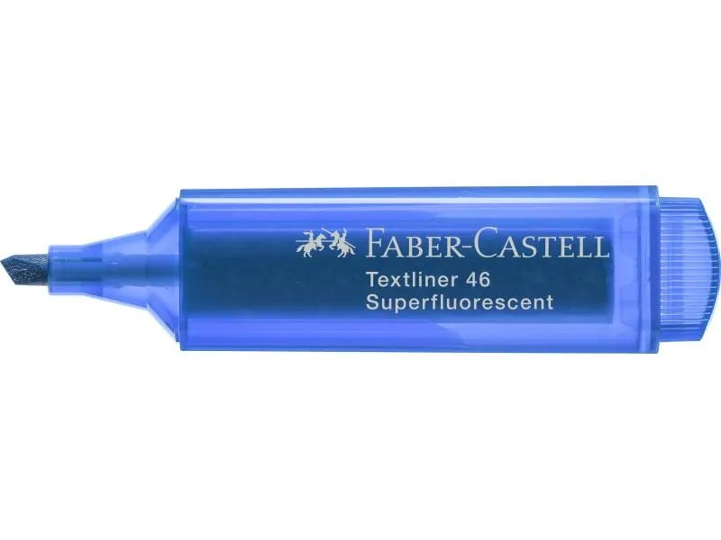 Faber-Castell Textmarker 1546 superfluorescent Blau