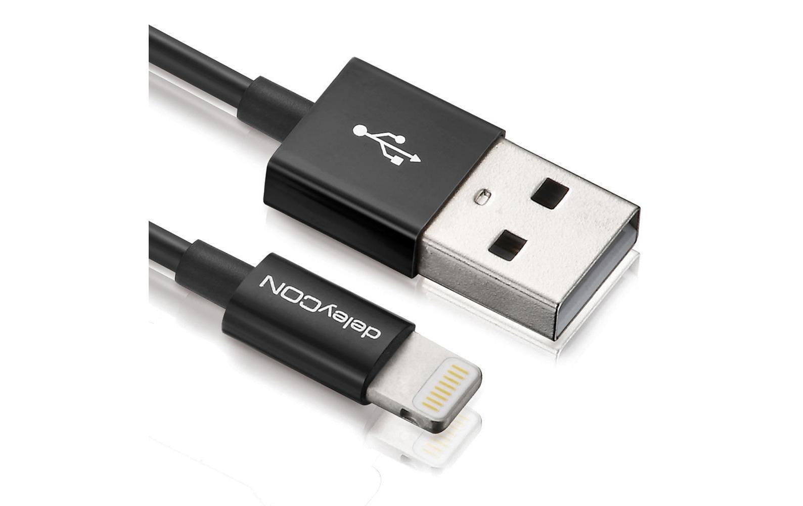 deleyCON USB 2.0-Kabel USB A - Lightning 0.5 m