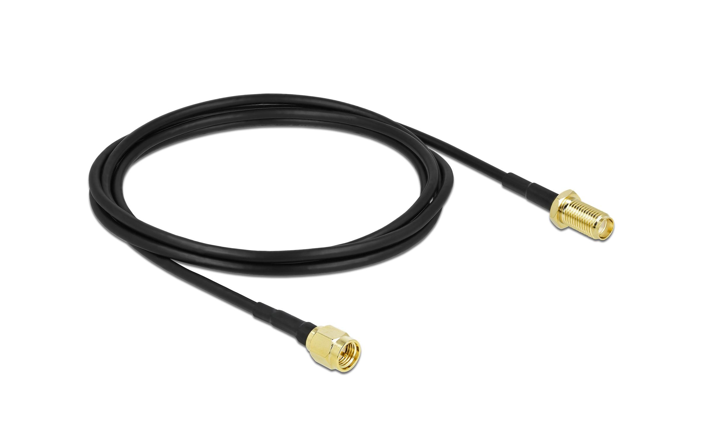 Delock Antennenkabel LTE/5G, CFD/LRM100 SMA zu SMA, 2 m Delock Antennenkabel LTE/5G, CFD/LRM100 SMA zu SMA, 2 m