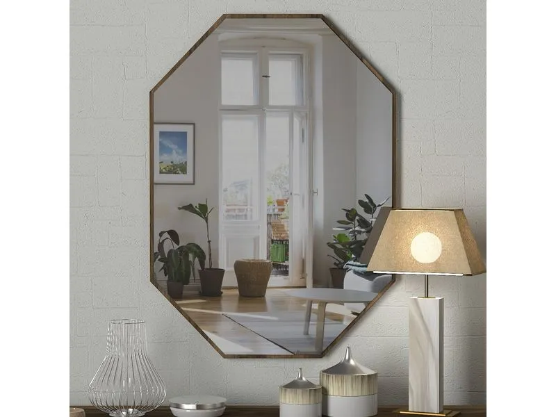 Woody Fashion Spiegel Lost 45 x 70 cm, Walnuss
