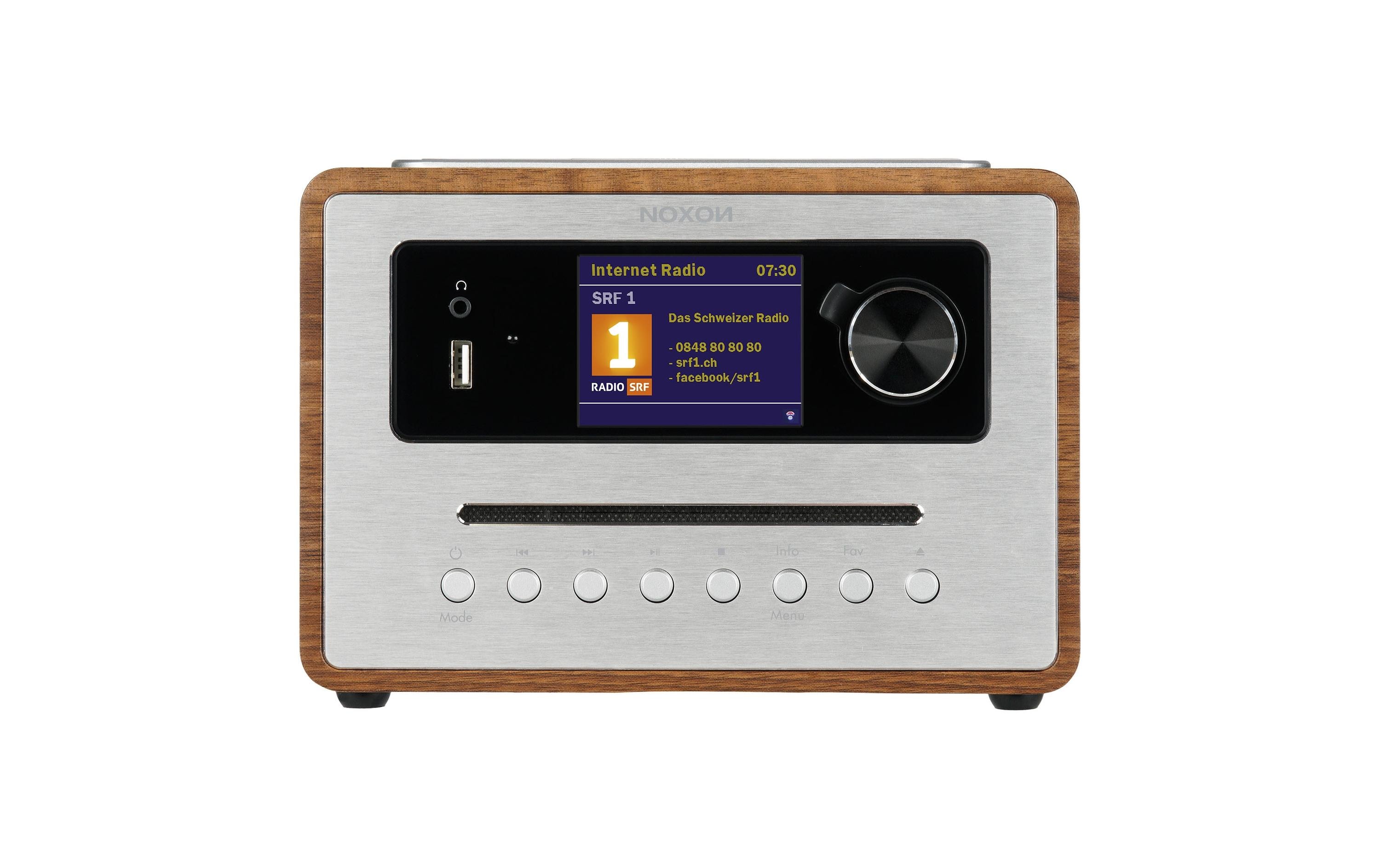 Noxon DAB+ Radio IRadio 500 CD – Walnuss