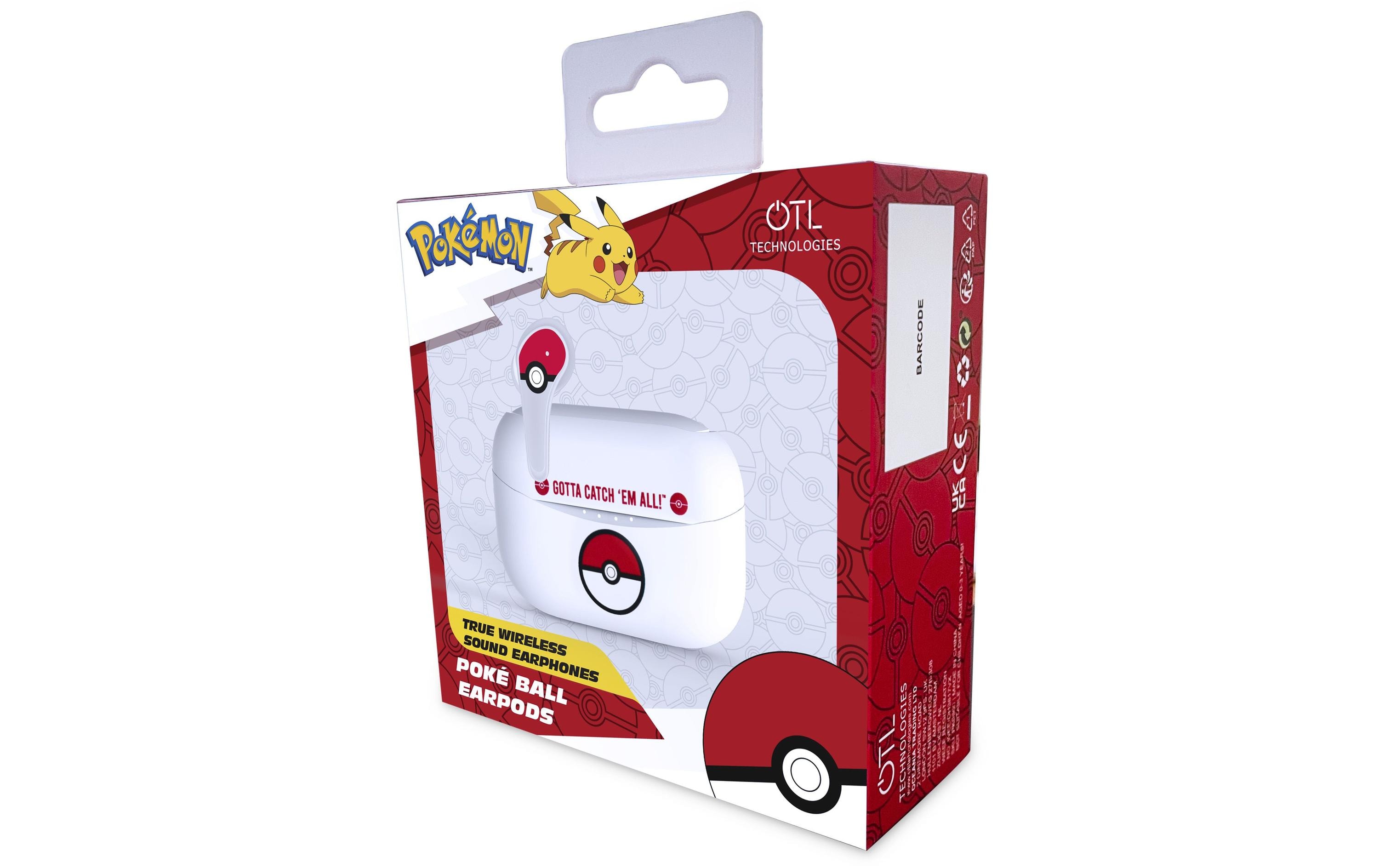 OTL True Wireless In-Ear-Kopfhörer Pokémon Pokéball Rot; Weiss