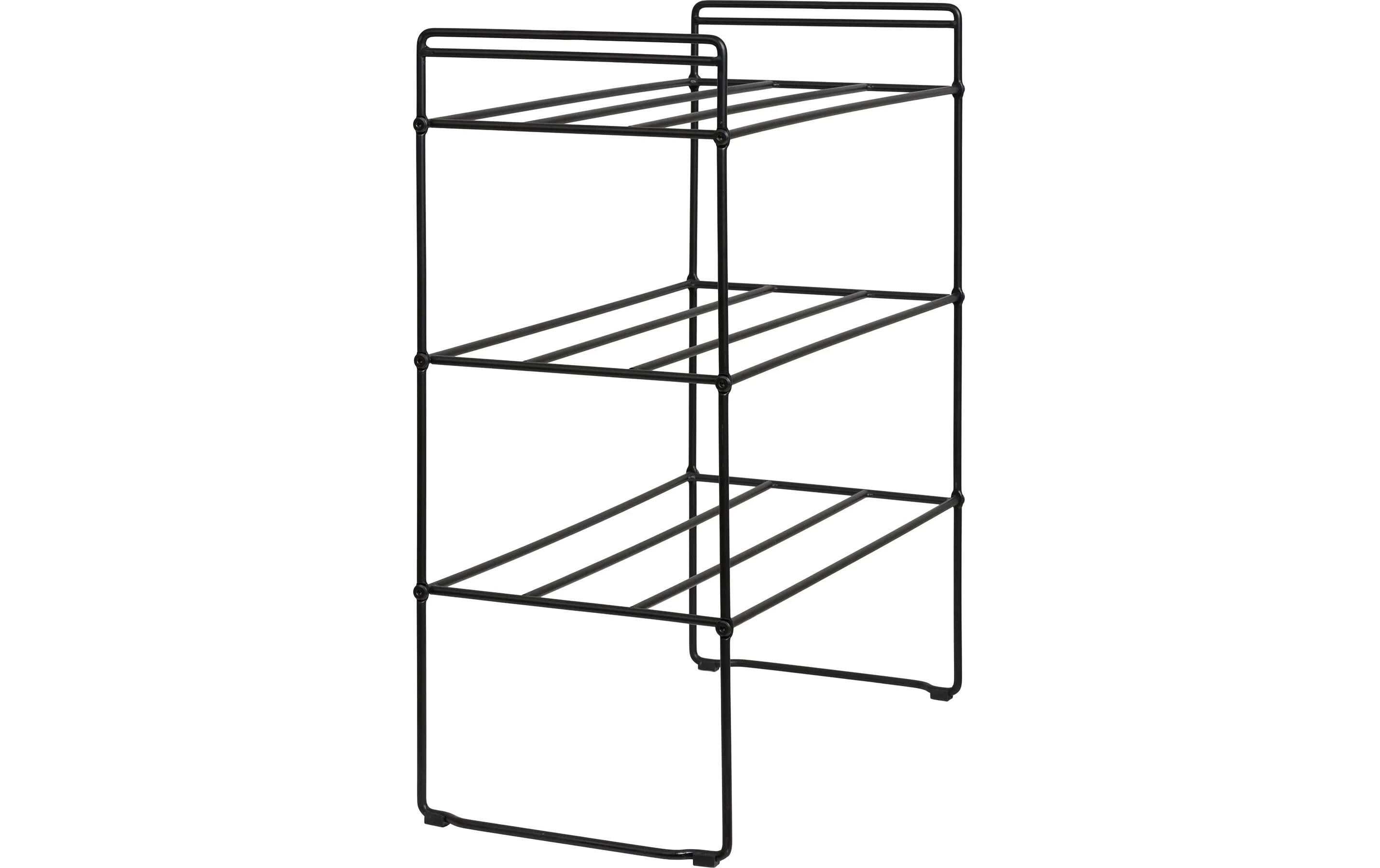 House Nordic Schuhregal Swansea 49.5 x 60 cm, Schwarz