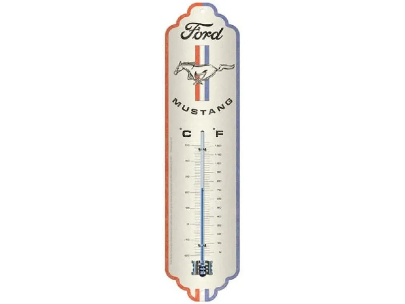 Nostalgic Art Thermometer Ford Mustang 6.5 x 28 cm Nostalgic Art Thermometer Ford Mustang 6.5 x 28 cm