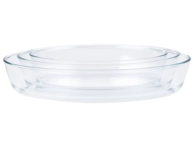 FURBER Auflaufform-Set Glas, 3, Stück, Oval FURBER Auflaufform-Set Glas, 3, Stück, Oval