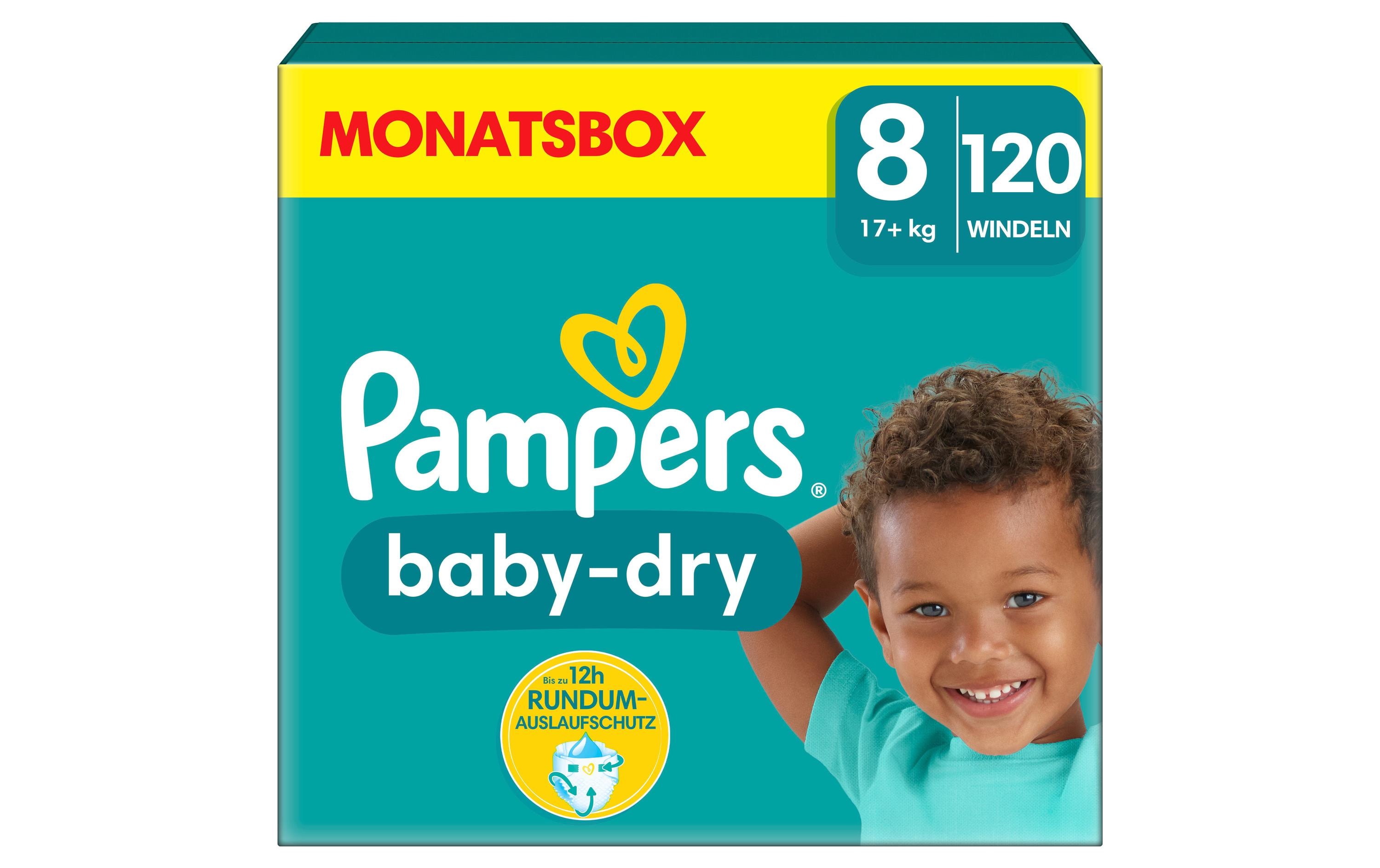 Pampers Windeln Baby Dry Extra Large Grösse 8