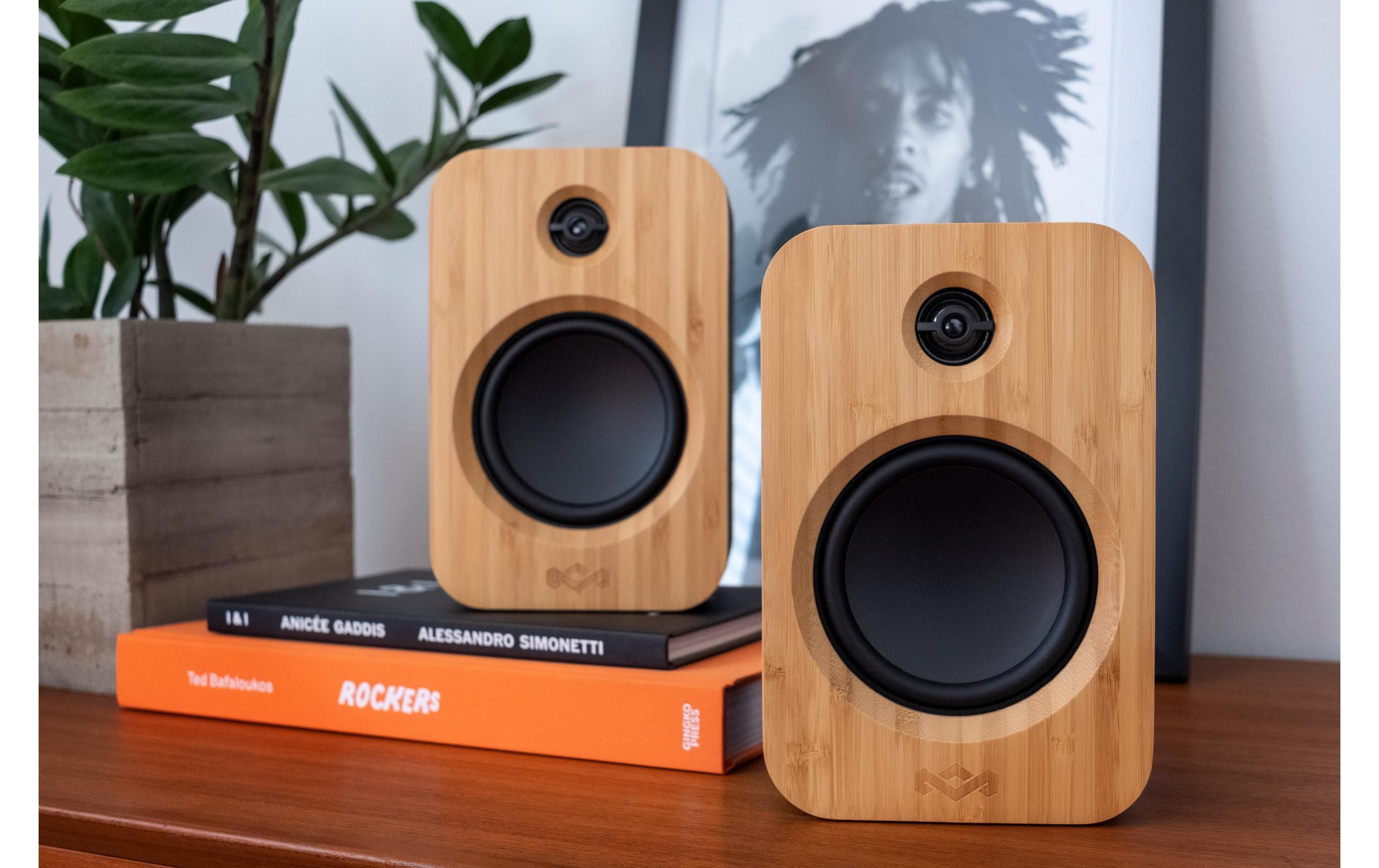 House of Marley Regallautsprecher Paar Get Together Duo Schwarz House of Marley Regallautsprecher Paar Get Together Duo Schwarz