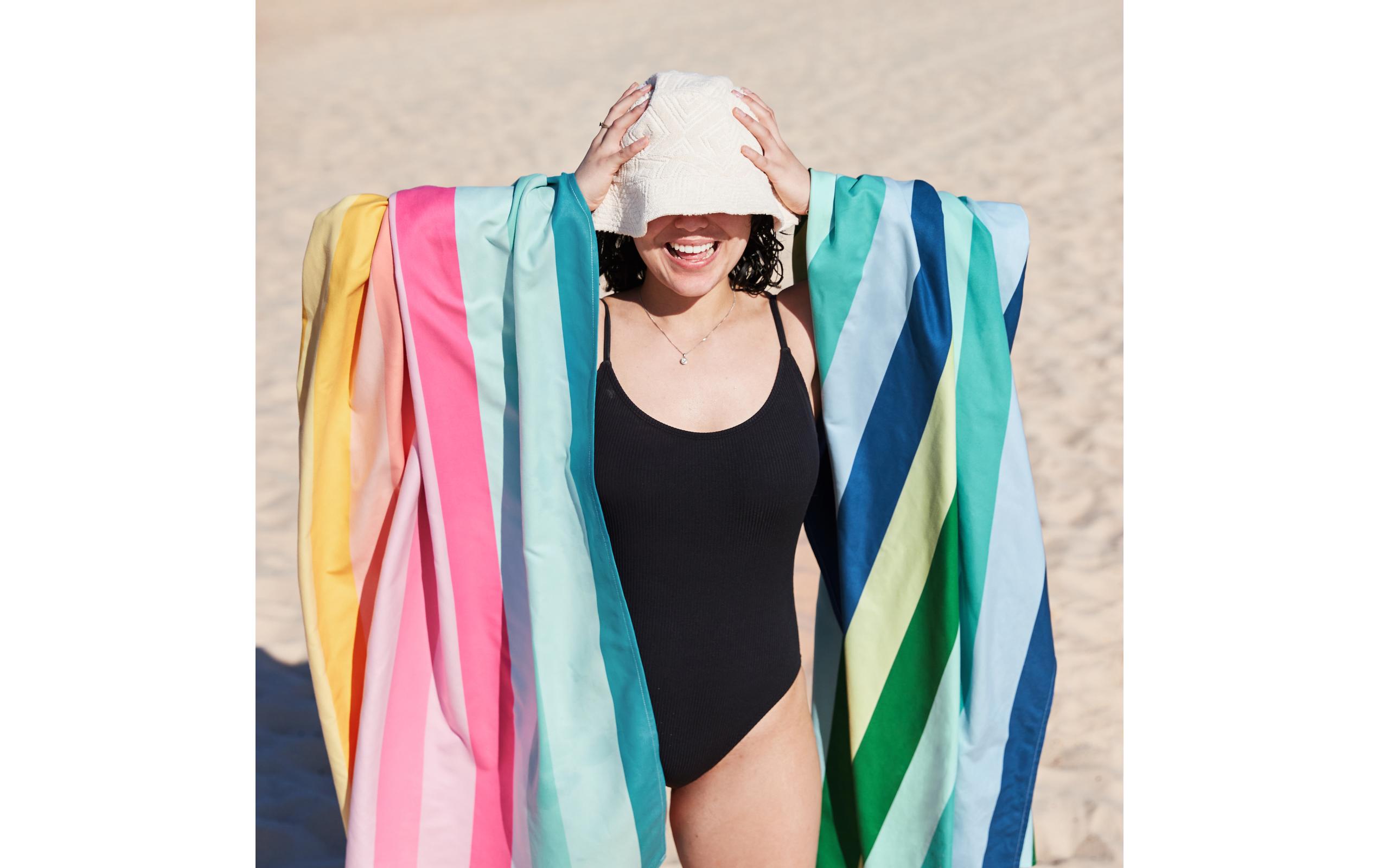 Dock & Bay Strandtuch Coastal Candy 200 cm x 90 cm, Mehrfarbig