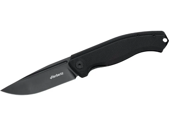 Herbertz Taschenmesser Kompakt Liner Lock G10 schwarz, schwarze Kl.