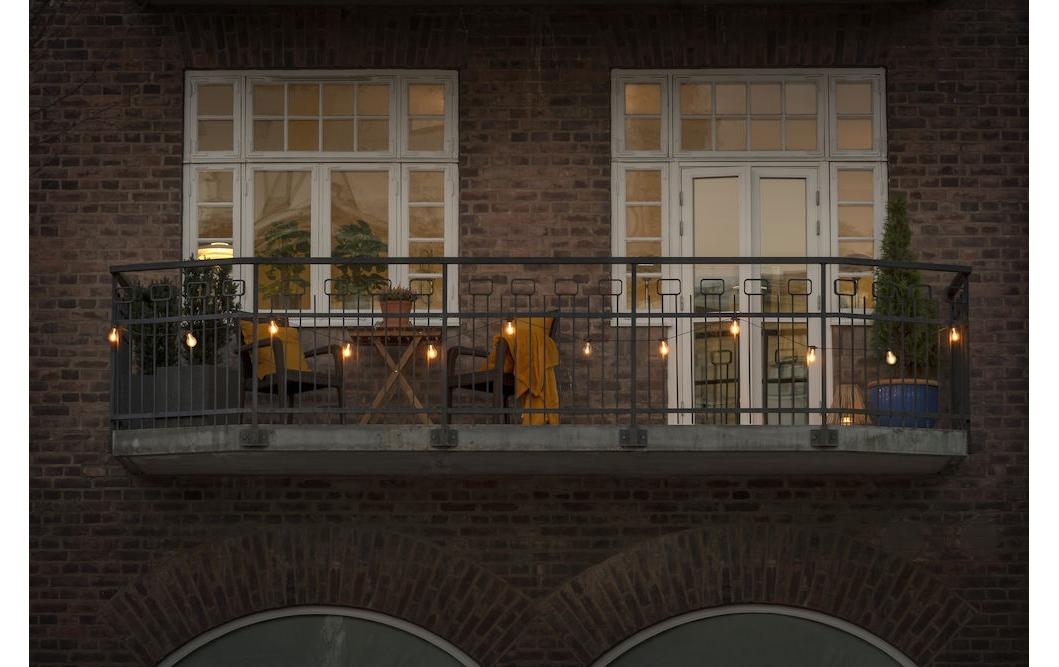 Konstsmide Lichterkette Solar 2341, 10 LEDs, Transparent