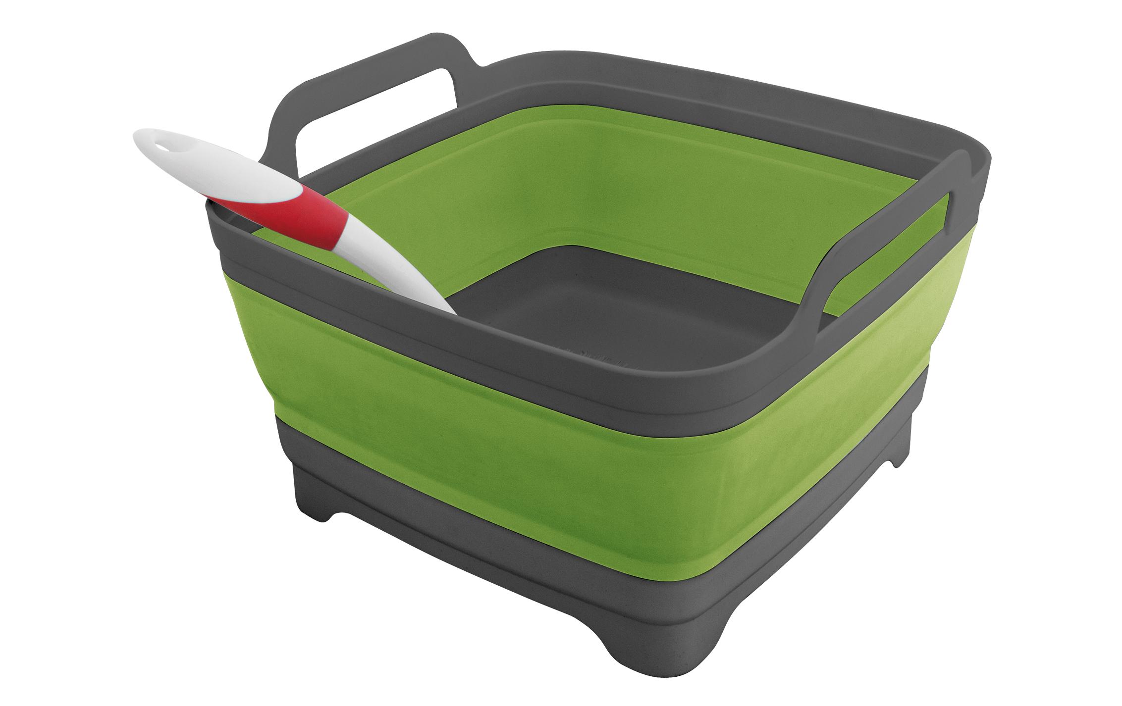 Eurotrail Faltbare Waschschlüssel mit Wasserauflauf, Grün Eurotrail Faltbare Waschschlüssel mit Wasserauflauf, Grün