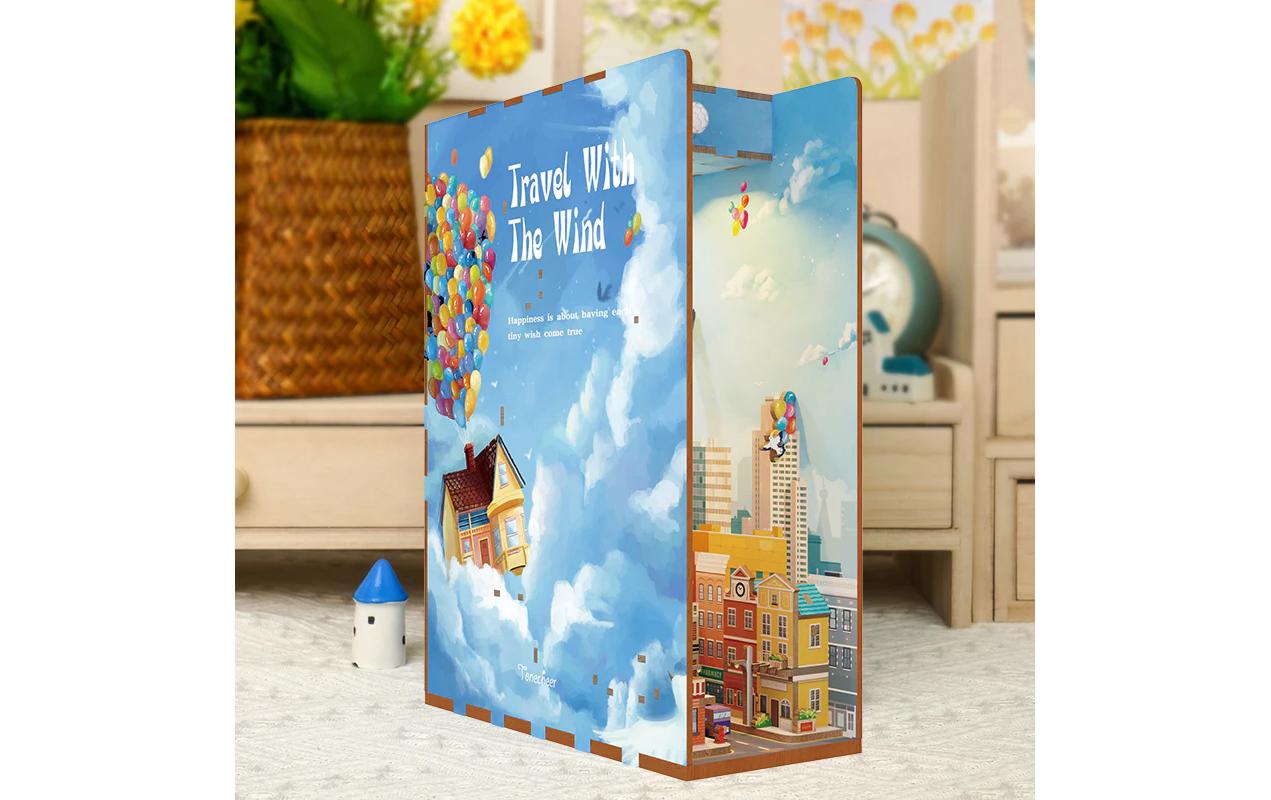 Tonecheer Bausatz Book Nook Travel with the Wind