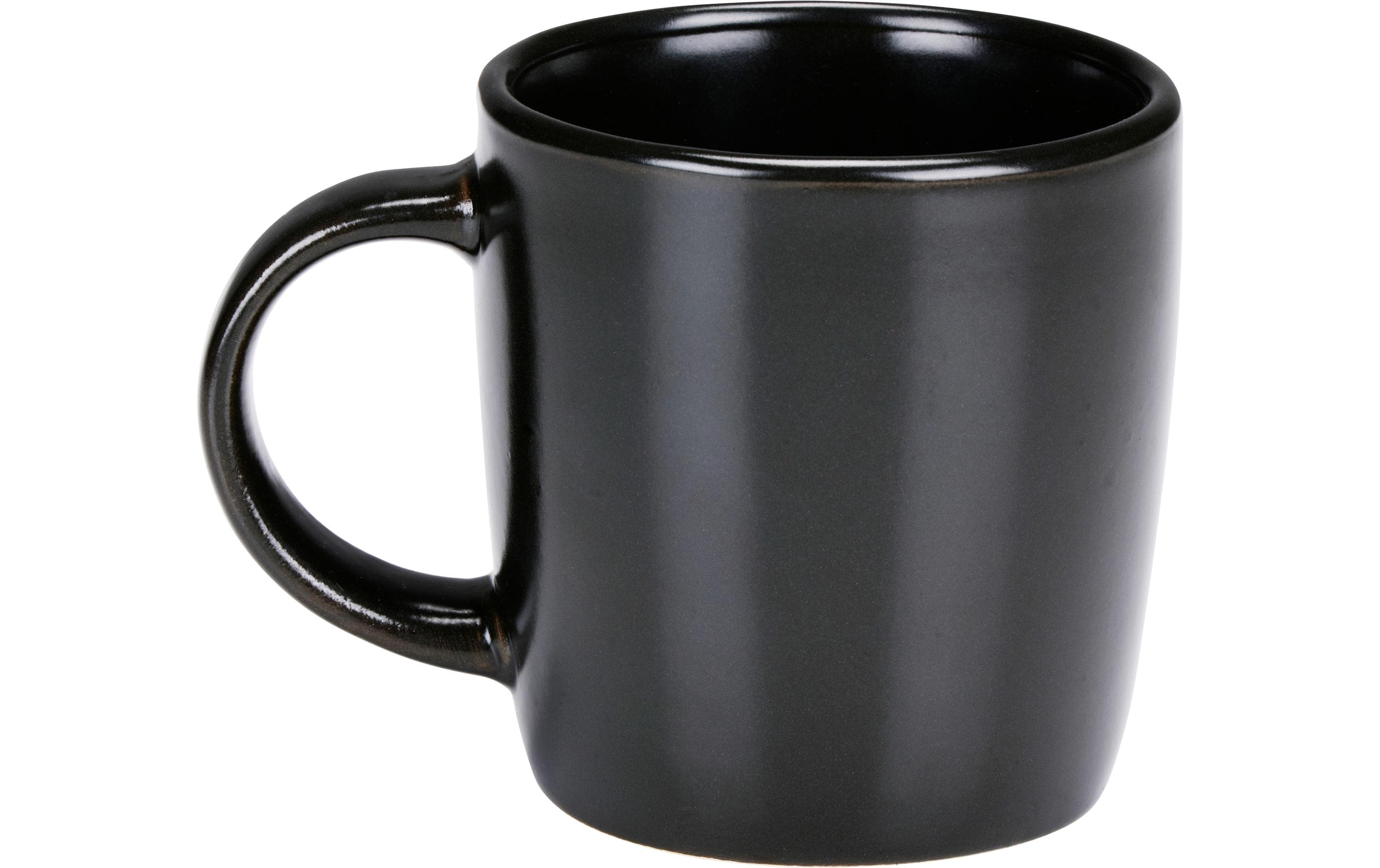 alpina Geschirrset Schwarz, 16-teilig