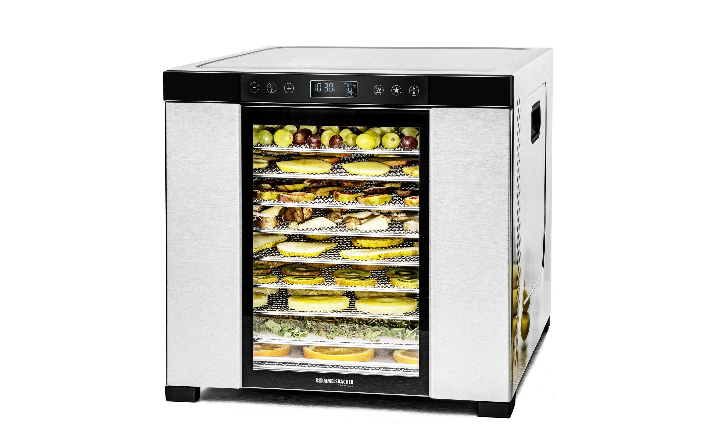 Rommelsbacher Dörrgerät DA 1050 Edelstahl/Schwarz