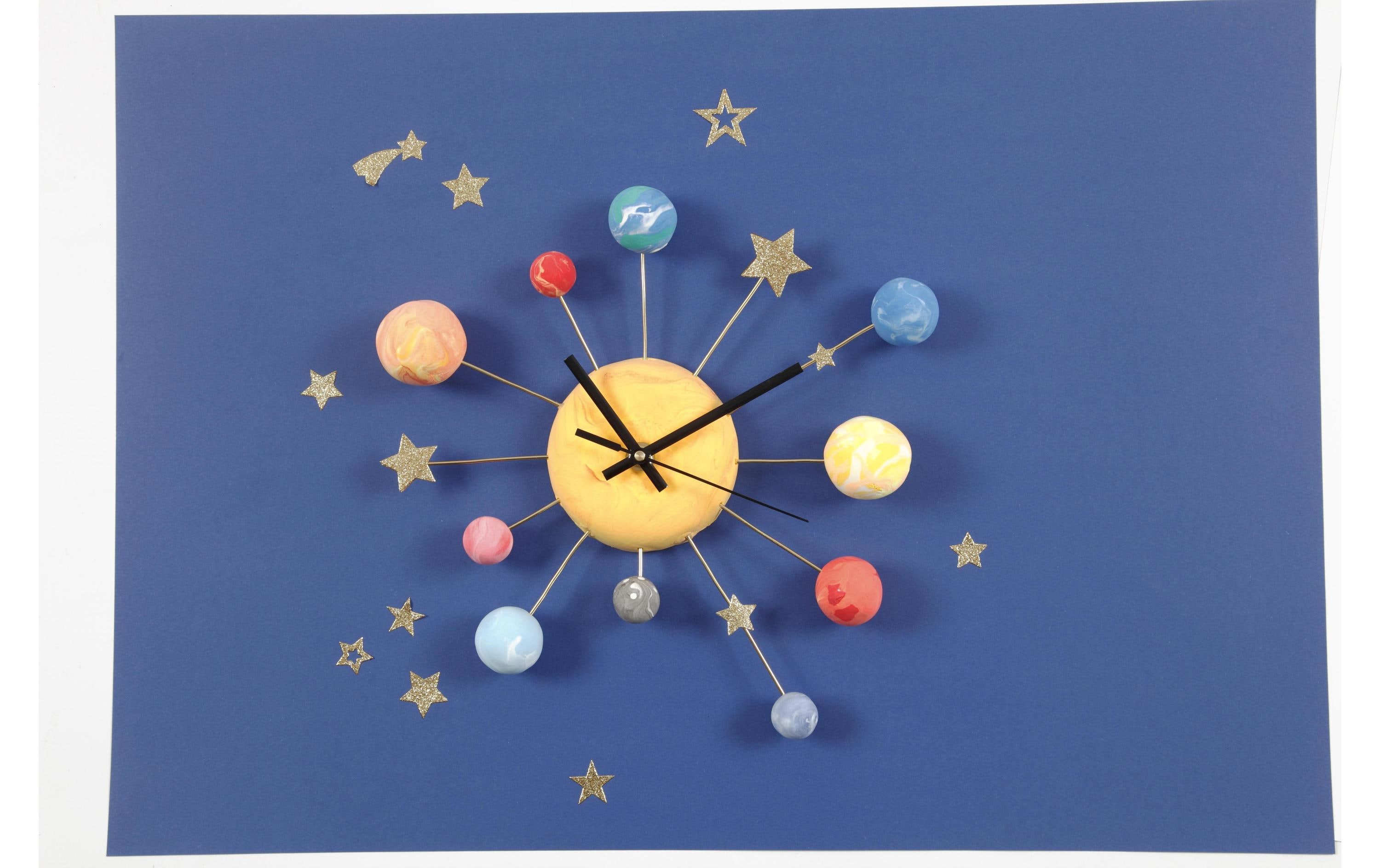 Creativ Company Mechanisches Uhrwerk Schwarz, max. Plattenstärke: 10 mm