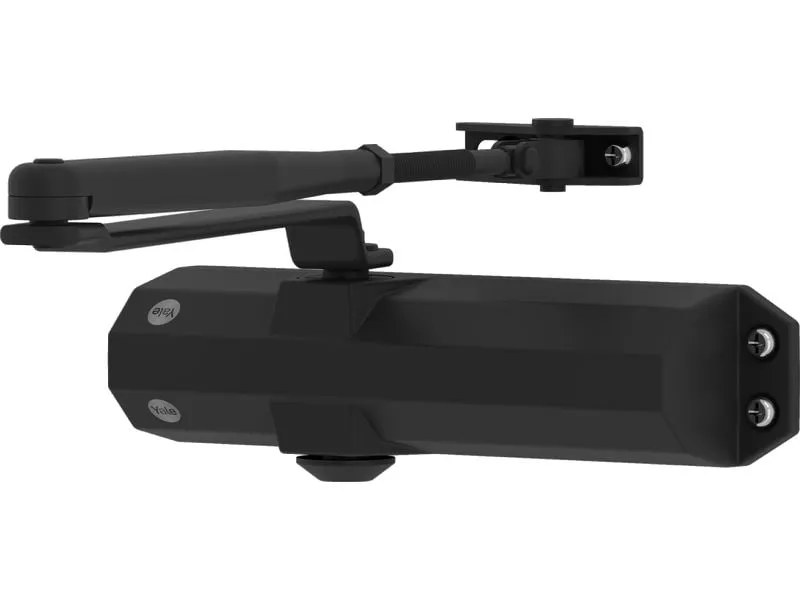 Yale Türschliesser mit Standardarm, Serie 4500 Schwarz