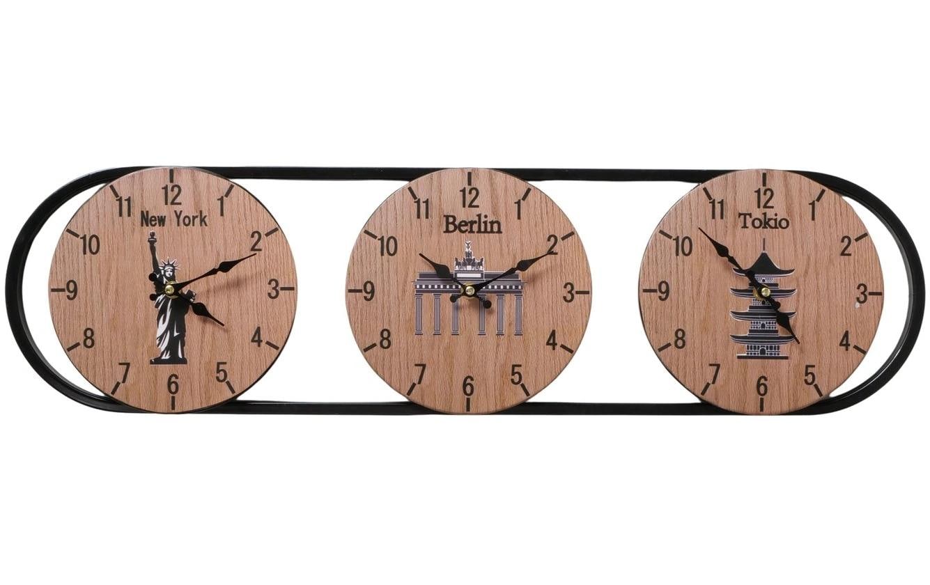 Boltze Wanduhr Tempus Nature/Schwarz