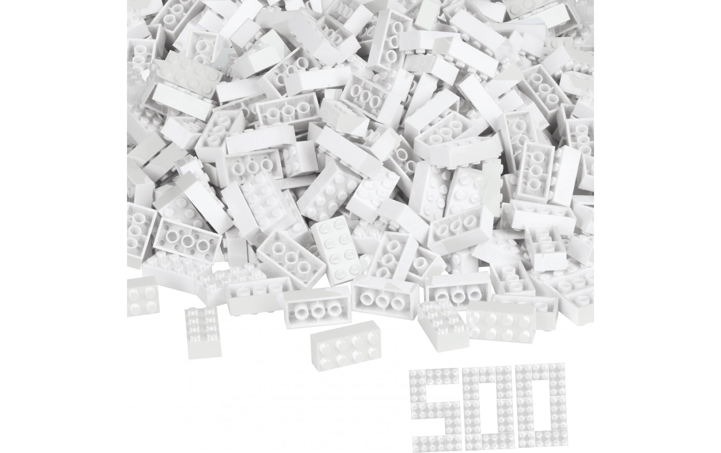 BLOX Bausteine 500 weisse 8er Steine lose